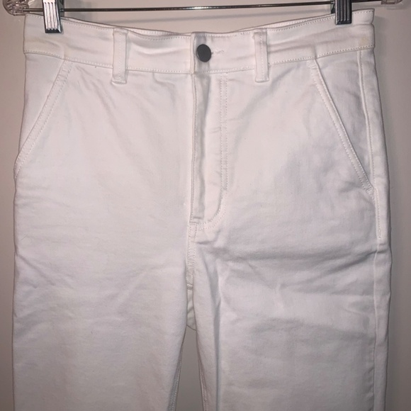 Everlane White Cropped Straight Regular Jeans 6 - Picture 7 of 8
